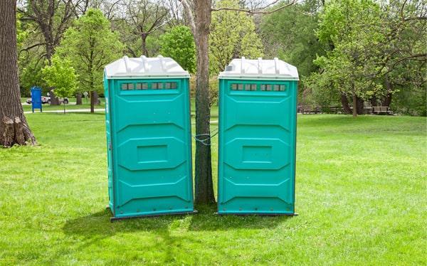 Long-term porta potty rentals at a site
