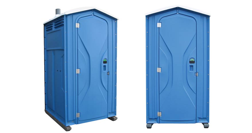 Long-term porta potty units on site in Opelika, Alabama